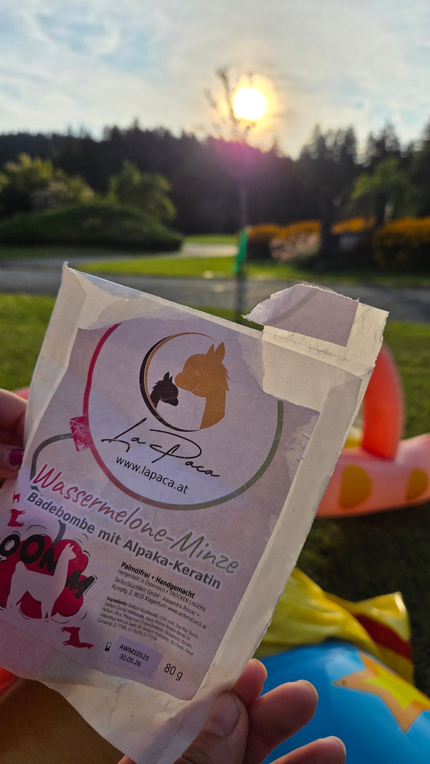 Alpaka Badebombe in Herzform - Jetzt entspannen!